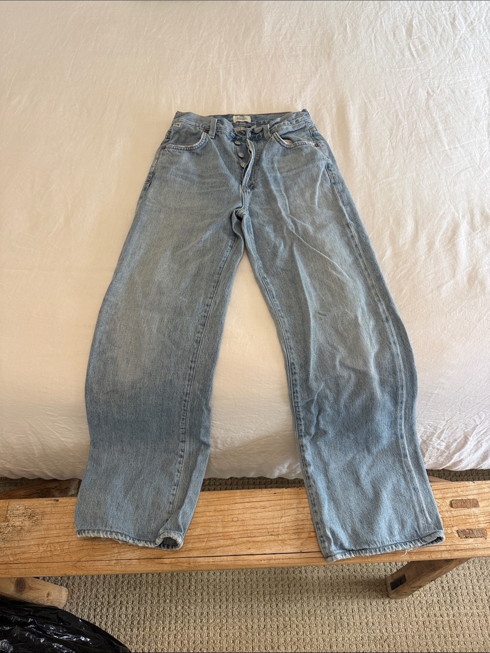 Citizens Of Humanity Light Blue Wide-Leg Jeans